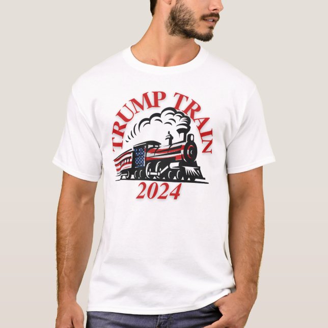Trump Train 2024 T - Shirt (Vorderseite)
