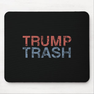 Trump Trash 2024 Retro Grunge Vintag Garbyge für Mousepad
