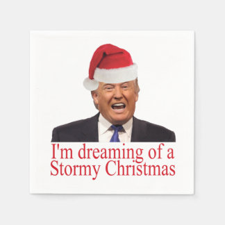 Trump träumt von einem Weihnachtsstürm Serviette