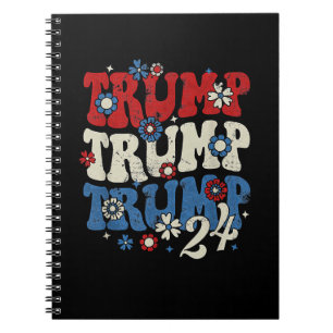 Trump Trump Trump 2024 Retro Notizblock