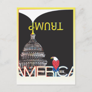 TRUMP Trumpet und Hauptstadt Postkarte
