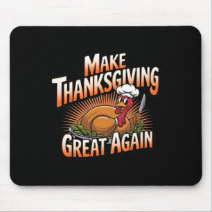 Trump Turkey Funny 2024 macht Erntedank groß Mousepad