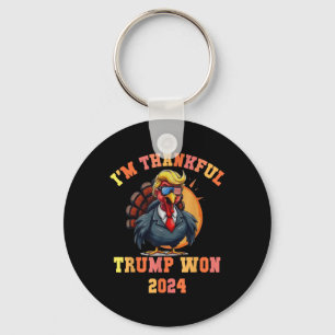 Trump Turkey Funny Meme Im dankbaren Trump Won Tho Schlüsselanhänger