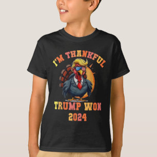 Trump Turkey Funny Meme Im dankbaren Trump Won Tho T-Shirt