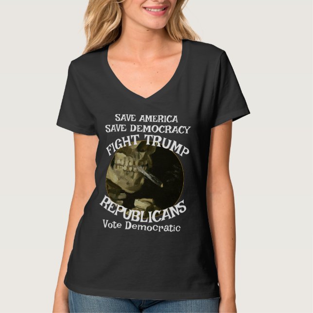 Trump U-Boat V Nacken T-Shirt (Vorderseite)