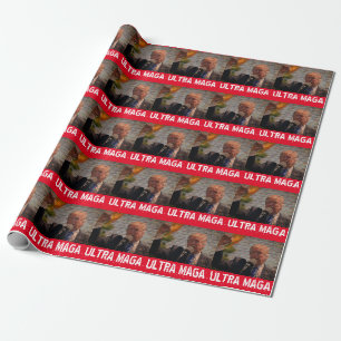 TRUMP ULTRA MAGA CHRISTMAS WRAPPING PAPIER GESCHENKPAPIER