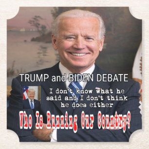 Trump und Biden-Debatte Untersetzer