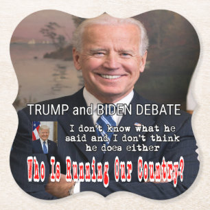 Trump und Biden-Debatte Untersetzer