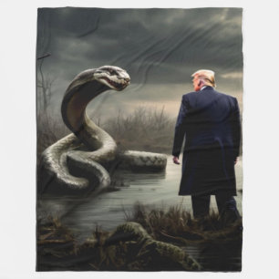 TRUMP und DEEP-STAAT Fleecedecke