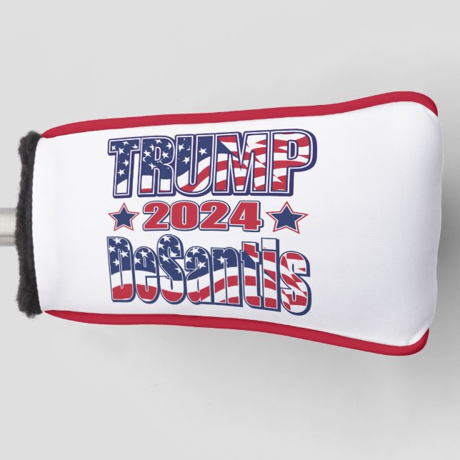 Trump und DeSantis 2024 Golf Headcover (Vorderseite)