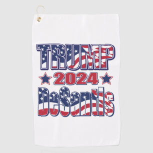 Trump und DeSantis 2024 Golfhandtuch