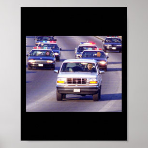 Trump und dicke Vance Polizeiauto Jagd auf Oma Mem Poster