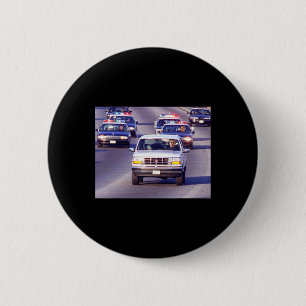 Trump und dicker Vance Polizeiauto Jagd auf Oma Me Button