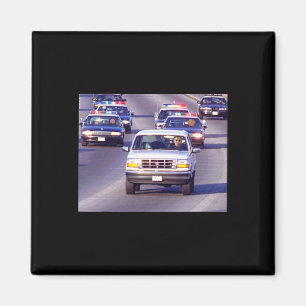 Trump und dicker Vance Polizeiauto jagt Oma Meme  Magnet