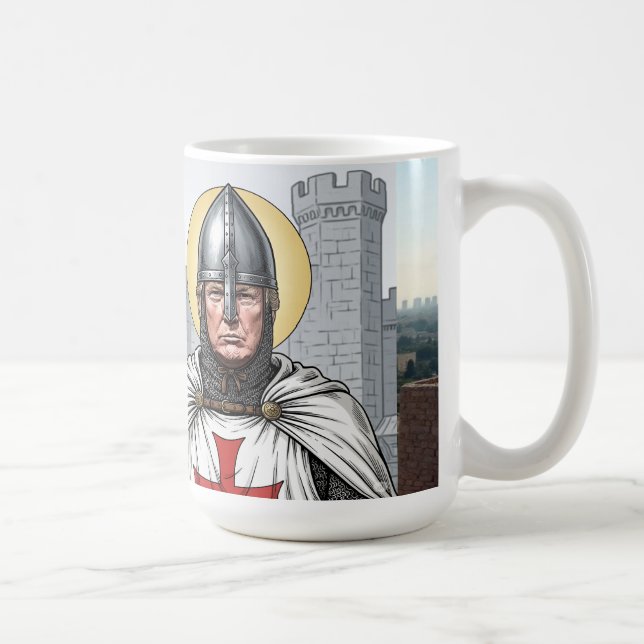 Trump und die Tempelritter  Kaffeetasse (Rechts)