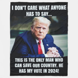 TRUMP und die Wahlen Fleecedecke