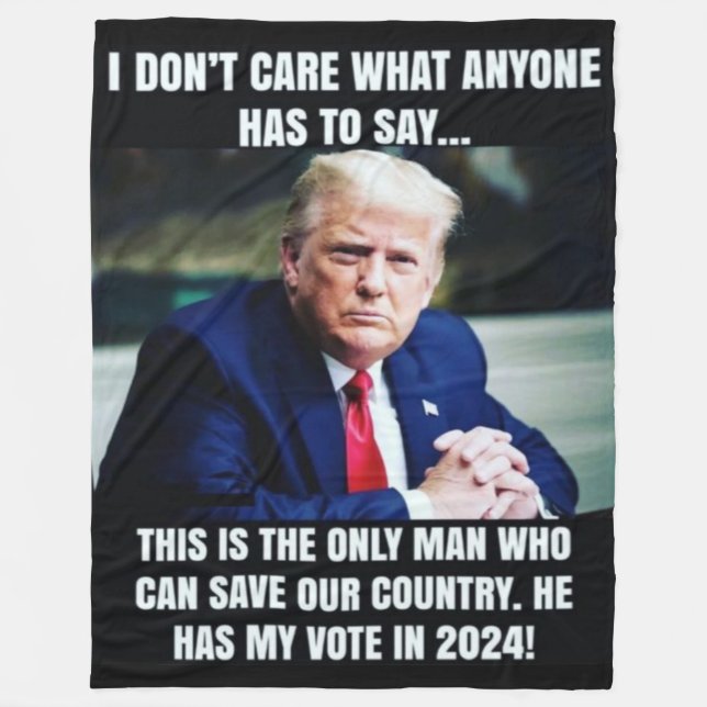 TRUMP und die Wahlen Fleecedecke (Vorderseite)