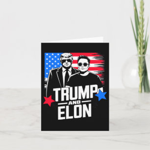 Trump und Elon 2024 Präsidentschaftswahl Amerikane Karte