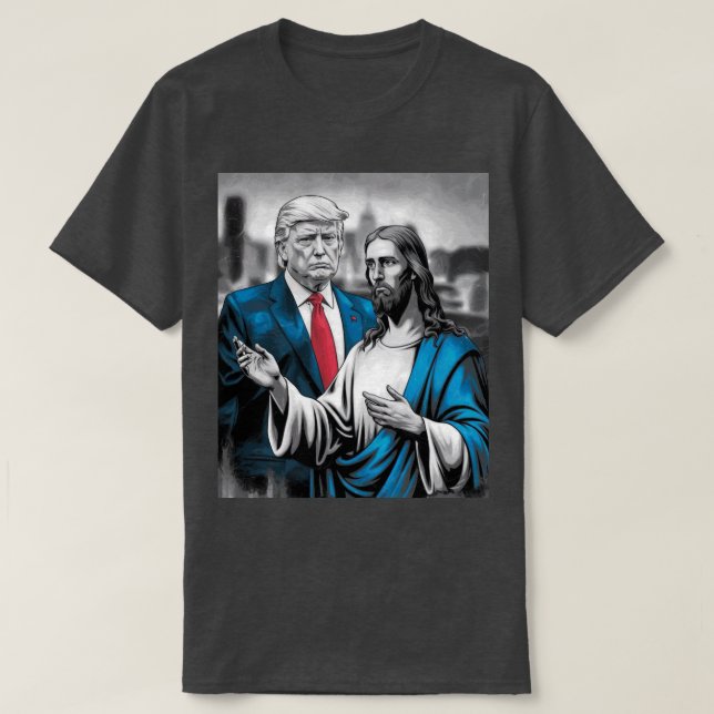 Trump und Jesus T-Shirt (Design vorne)