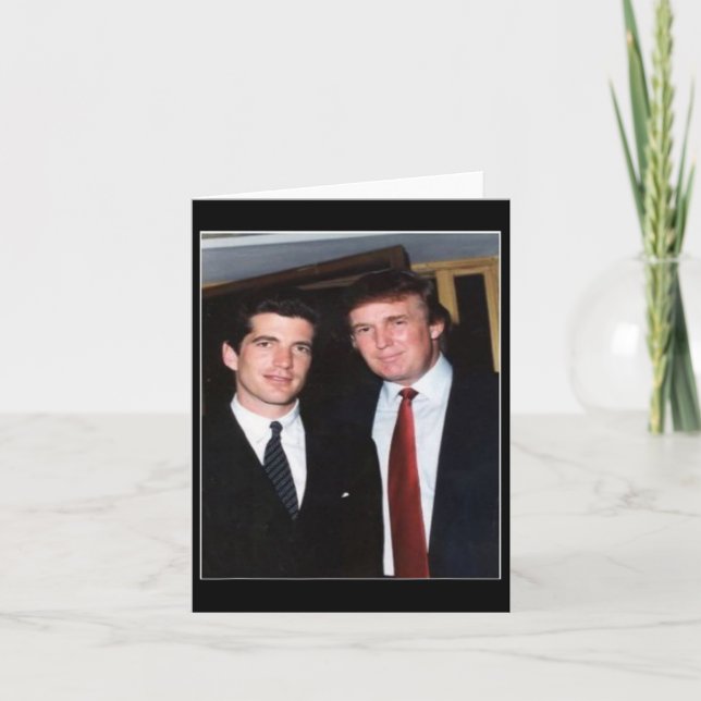 Trump und JFK anonym Karte (Vorderseite)
