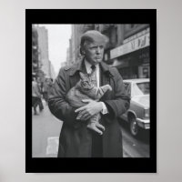Trump und Katze in Newyork