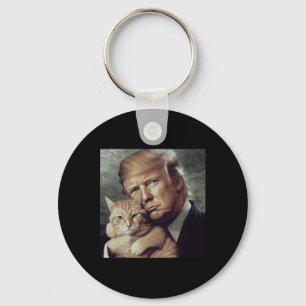 Trump und Katze - Lustiges Trump Katze Meme Schlüsselanhänger