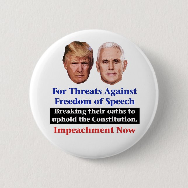 Trump und Pence Button (Vorderseite)