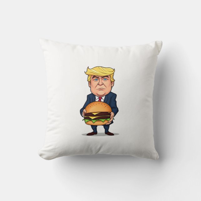 Trump und sein Burger Kissen (Vorderseite)