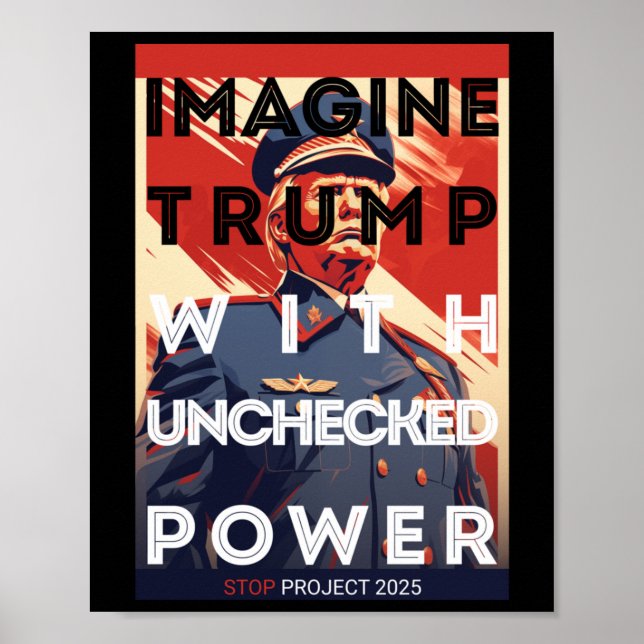 Trump ungeprüft poster (Vorne)