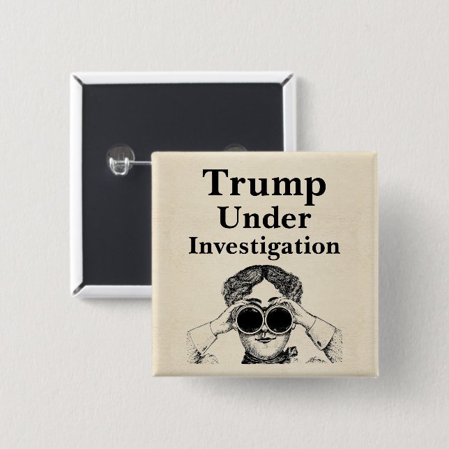 Trump unter Untersuchungsknopf Button (Vorne & Hinten)