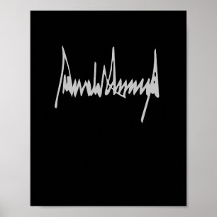 Trump Unterschrift America Country US President Da Poster
