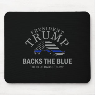 Trump unterstützt die dünne blaue Linie-Flagge der Mousepad