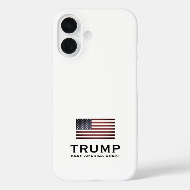 Trump US-Flagge iPhone 16 Fall. Behalt America Gre Case-Mate iPhone Hülle (Rückseite)