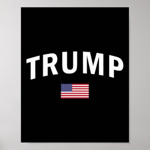 Trump US Präsident Sports T-Shirt American 2024 Me Poster