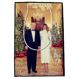Trump US-Präsident White House Weihnachten Mittlere Geschenktüte