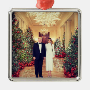 Trump US-Präsident White House Weihnachten Ornament Aus Metall