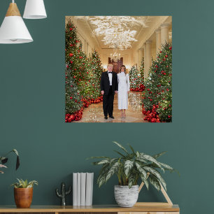 Trump US-Präsident White House Weihnachten Poster
