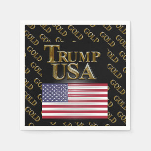TRUMP USA GOLD SERVIETTE