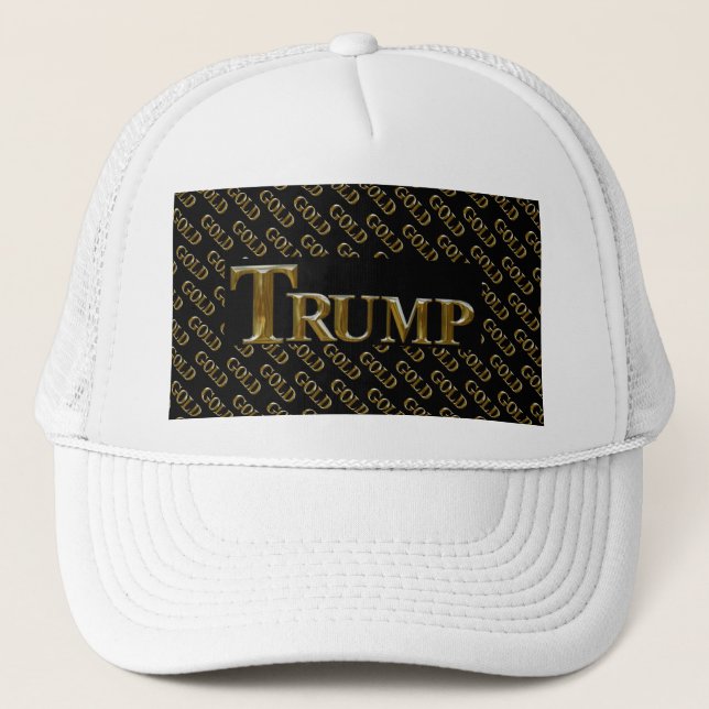 TRUMP USA GOLD TRUCKERKAPPE (Vorderseite)