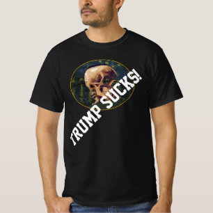 Trump Van Gogh Schädel mit Arles Hintergrund T-Shirt