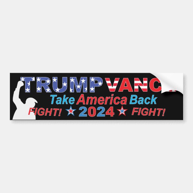 TRUMP VANCE 2024 AUTOAUFKLEBER (Vorne)