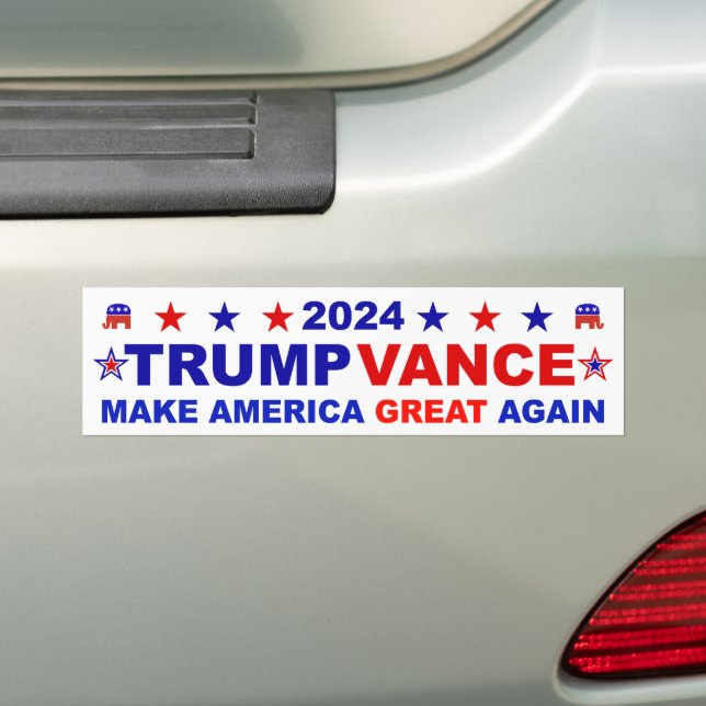 Trump Vance 2024 Autoaufkleber (Auf Auto)