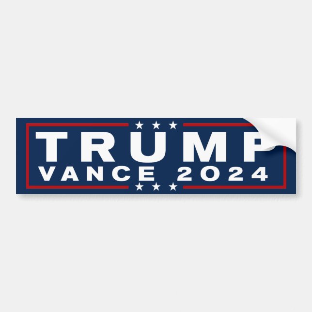Trump Vance 2024 Autoaufkleber (Vorne)