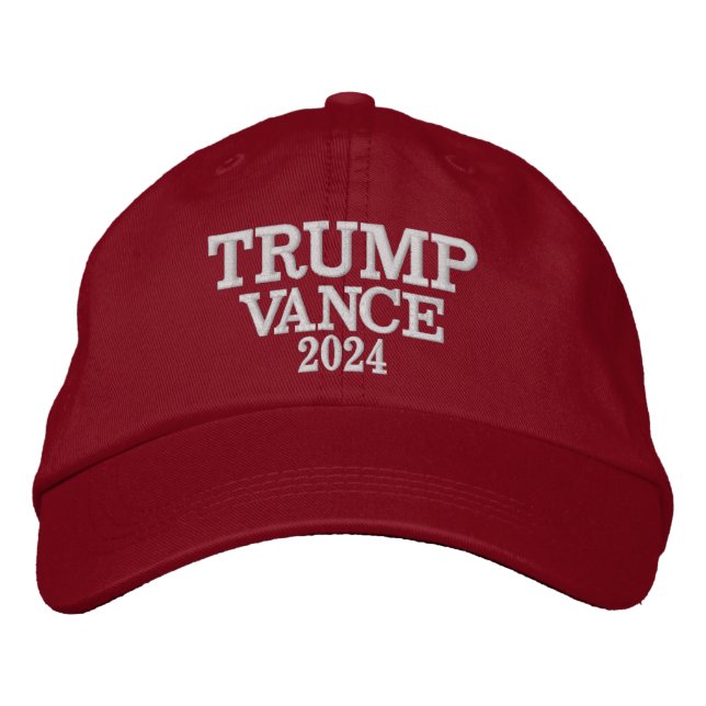TRUMP VANCE 2024 bestickter Hut (Vorderseite)