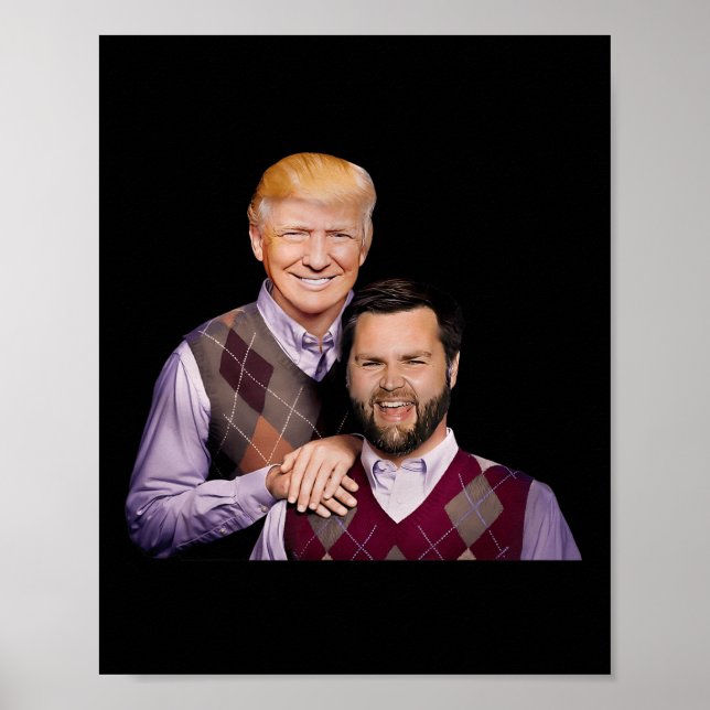 Trump Vance 2024 Brothers Funny Parody Trump J.d. Poster (Vorne)