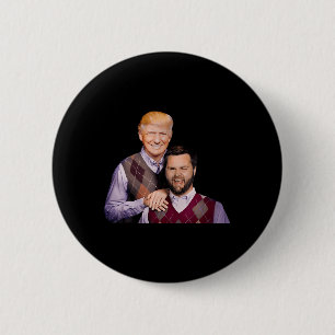 Trump Vance 2024 Brothers Funny Parody Trump J D V Button