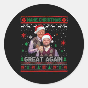 Trump Vance 2024 Brothers Funny Parody Trump Vance Runder Aufkleber