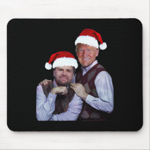 Trump Vance 2024 Brothers Santa Funny Trump Vance Mousepad