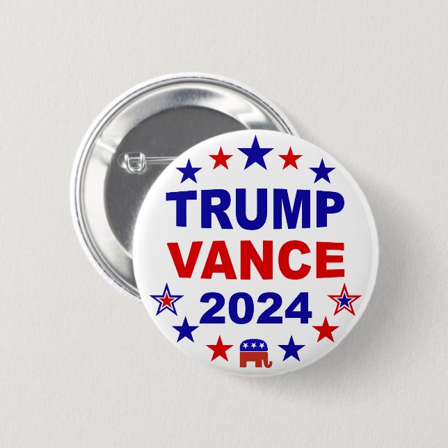 Trump Vance 2024 Button (Vorne & Hinten)