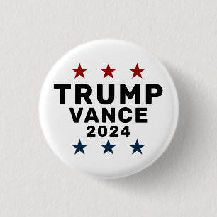 Trump Vance 2024 Classic Star Button